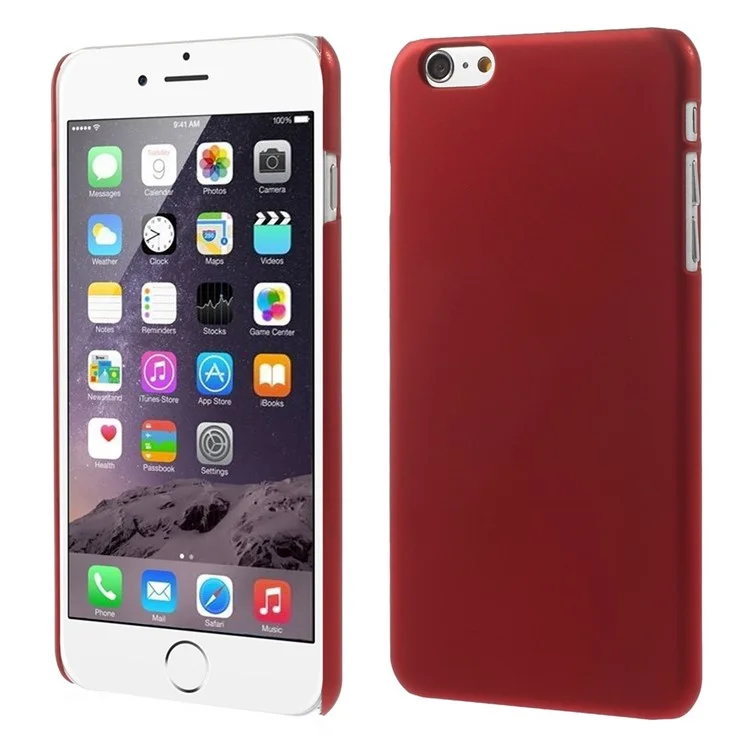 Rubberized Hard Plastic Cover for iPhone 6 Plus / 6s Plus 5.5 inch - Red