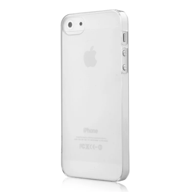 Devia Anti-fingerprint 0.7mm Matte Plastic Hard Cover for iPhone SE 5s 5 - Transparent