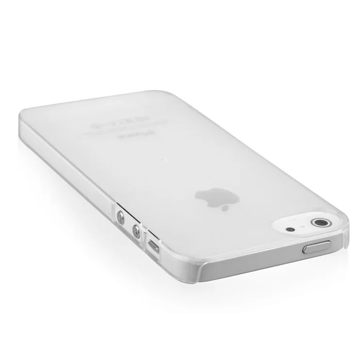 Devia Anti-fingerprint 0.7mm Matte Plastic Hard Cover for iPhone SE 5s 5 - Transparent
