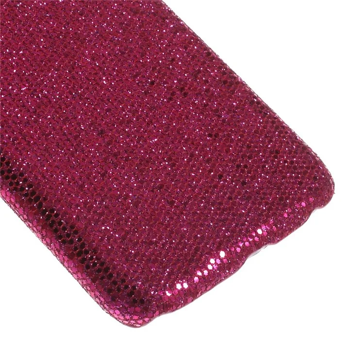 Glitter Sequins Leather Coated Hard Plastic Cover for iPhone 6s 6 - Rose