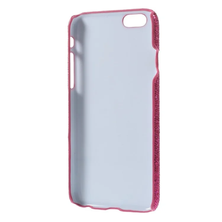 Glitter Sequins Leather Coated Hard Plastic Cover for iPhone 6s 6 - Rose