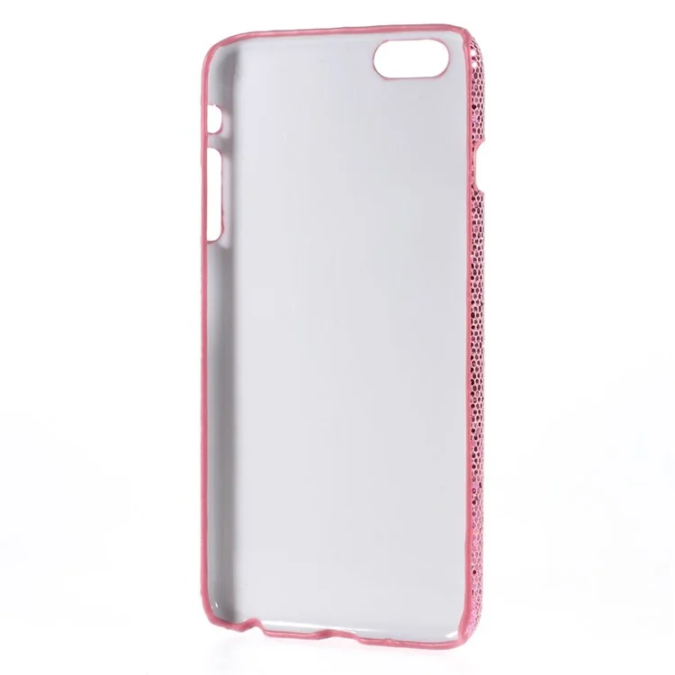 Glitter Sequins Leather Coated Hard Plastic Shell for iPhone 6 Plus / 6s Plus - Pink