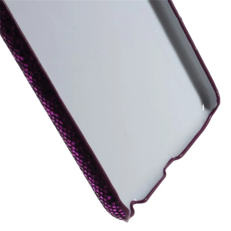 Glitter Sequins Leather Coated Plastic Skin Shell for iPhone 6 Plus / 6s Plus - Deep Purple