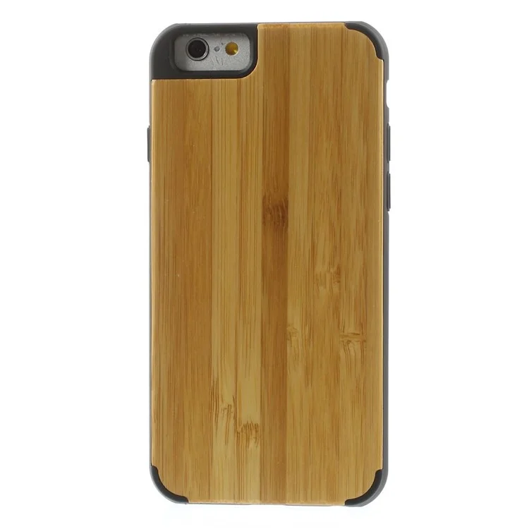 Real Bamboo Coated Plastic Back Case for iPhone 6 4.7 inch