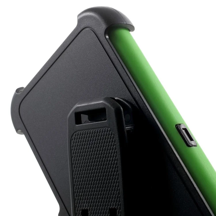 4-Piece PC & TPU Heavy Duty Cover for iPhone 6s Plus / 6 Plus w/ Swivel Belt Clip - Green
