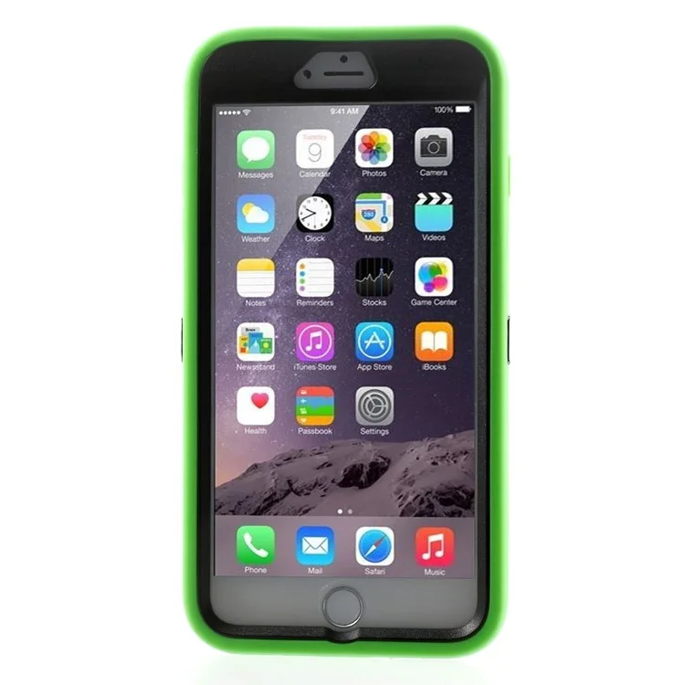 4-Piece PC & TPU Heavy Duty Cover for iPhone 6s Plus / 6 Plus w/ Swivel Belt Clip - Green