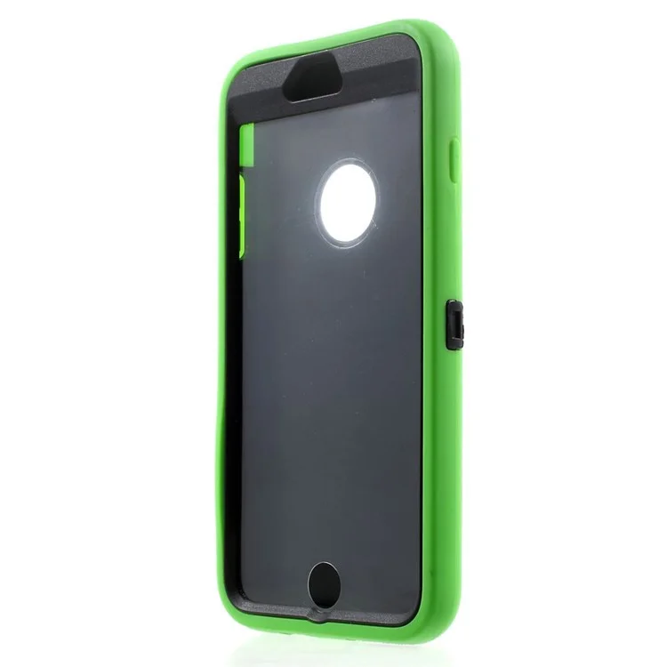 4-Piece PC & TPU Heavy Duty Cover for iPhone 6s Plus / 6 Plus w/ Swivel Belt Clip - Green