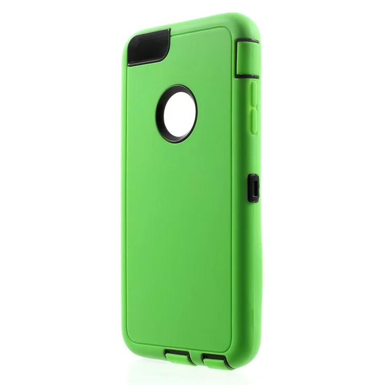 4-Piece PC & TPU Heavy Duty Cover for iPhone 6s Plus / 6 Plus w/ Swivel Belt Clip - Green