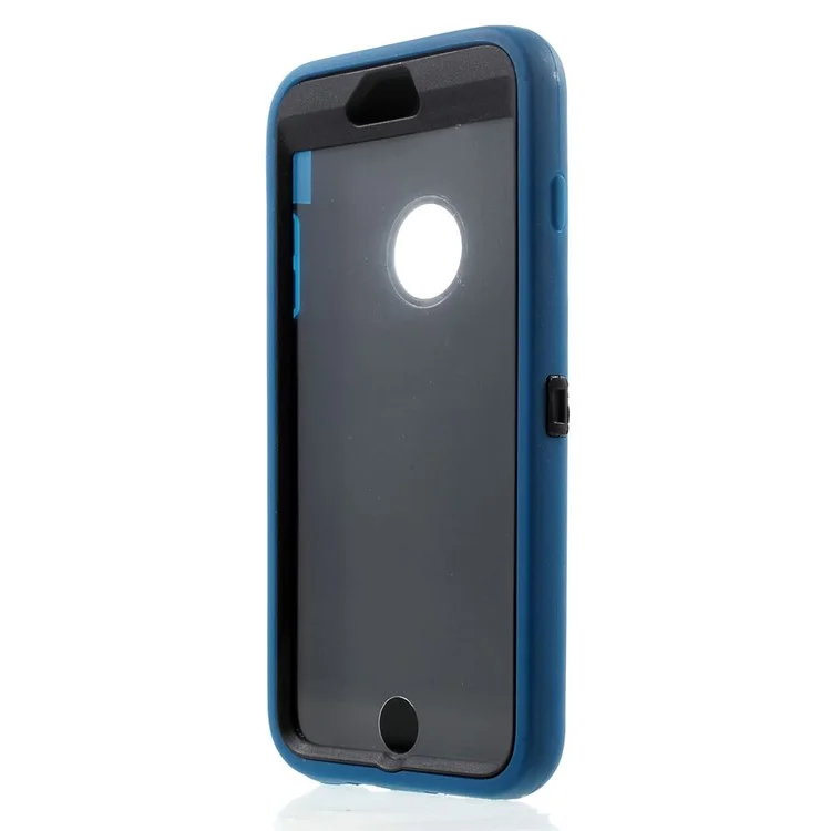 4-Piece PC & TPU Heavy Duty Shell For iPhone 6s Plus / 6 Plus 5.5 inch w/ Swivel Belt Clip - Blue