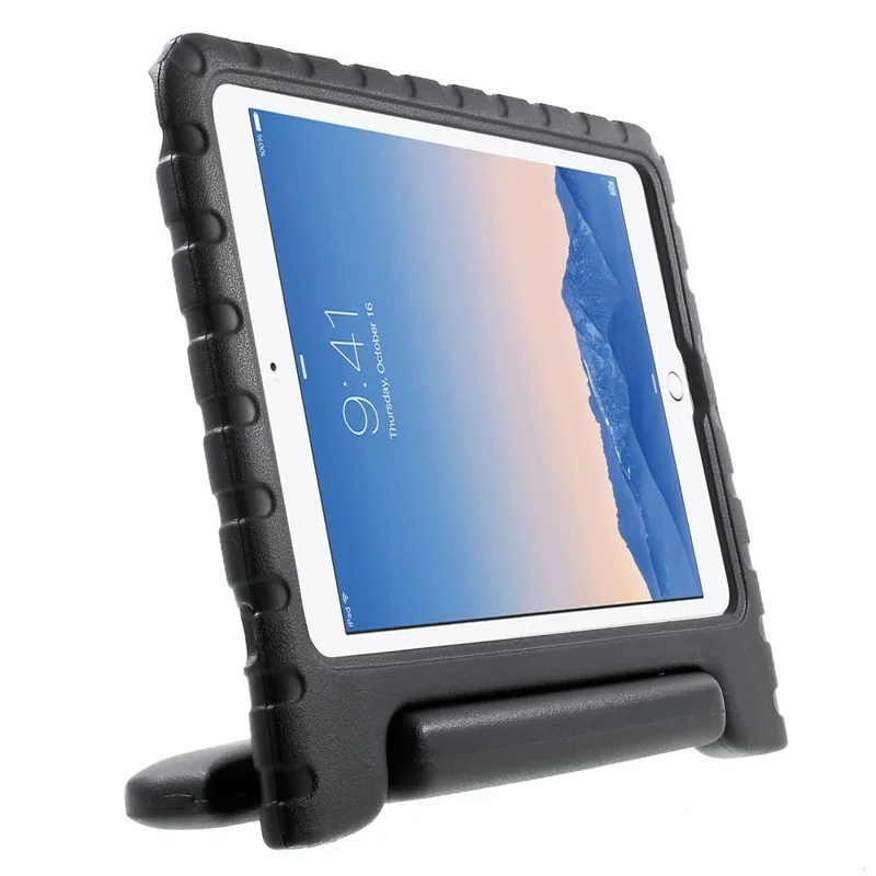 Kids Safe Shockproof EVA Foam Stand Protective Case for iPad Air 2 - Black