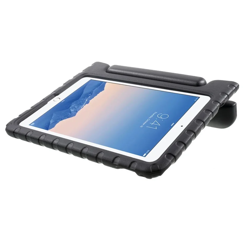 Kids Safe Shockproof EVA Foam Stand Protective Case for iPad Air 2 - Black