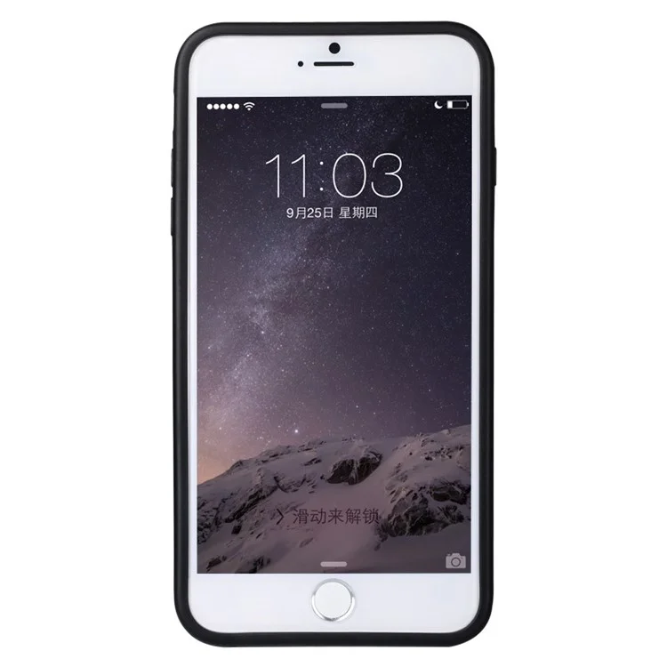 BASEUS Pierre TPU + PC Slim Bumper for iPhone 6 Plus / 6s Plus 5.5 Inch - Black