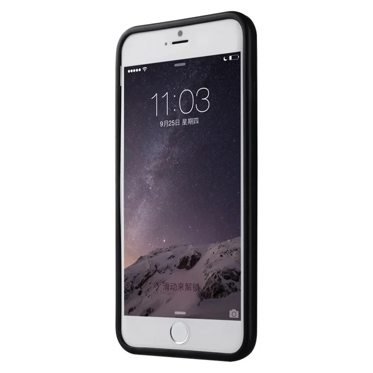 BASEUS Pierre TPU + PC Slim Bumper for iPhone 6 Plus / 6s Plus 5.5 Inch - Black