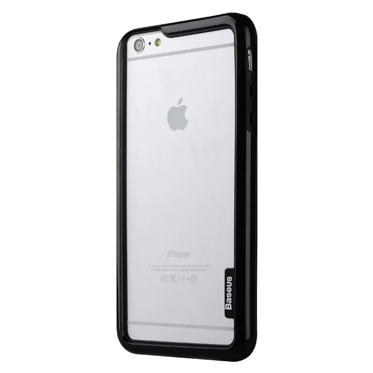 BASEUS Pierre TPU + PC Slim Bumper for iPhone 6 Plus / 6s Plus 5.5 Inch - Black
