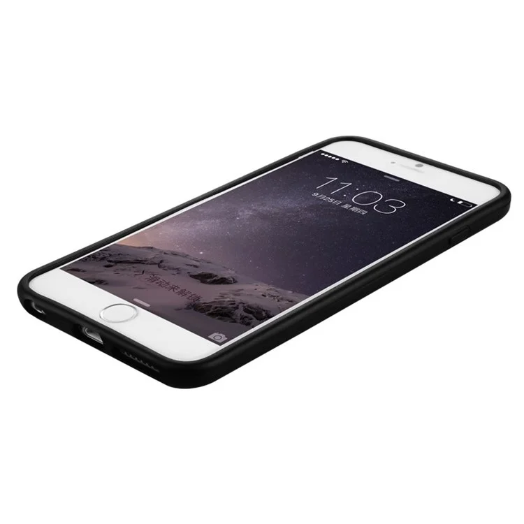 BASEUS Pierre TPU + PC Slim Bumper for iPhone 6 Plus / 6s Plus 5.5 Inch - Black