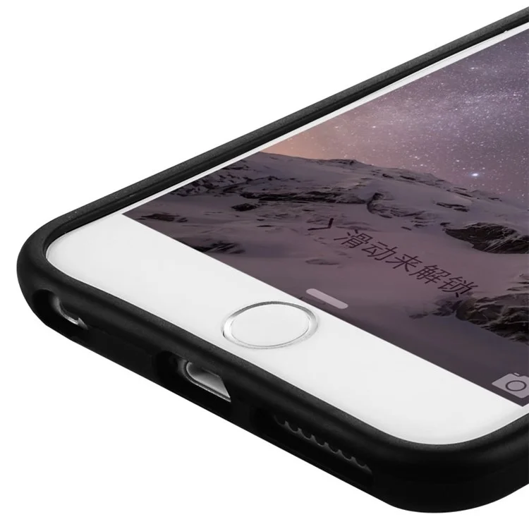 BASEUS Pierre TPU + PC Slim Bumper for iPhone 6 Plus / 6s Plus 5.5 Inch - Black