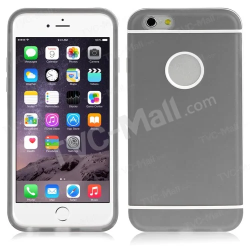 ENKAY for iPhone 6 / 6s 4.7-inch Protective PC Edges & TPU Hybrid Shell - Grey