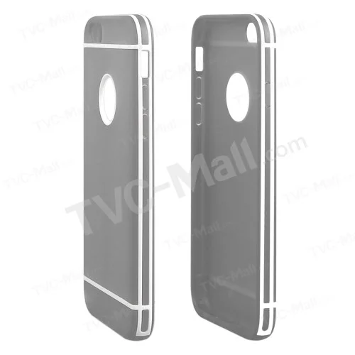 ENKAY for iPhone 6 / 6s 4.7-inch Protective PC Edges & TPU Hybrid Shell - Grey