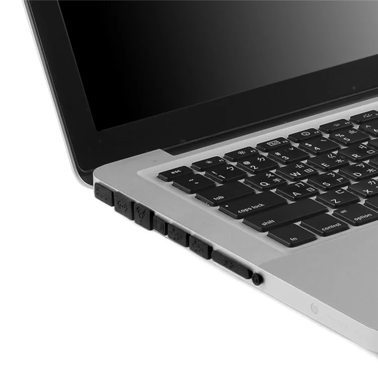 Black ENKAY HAT PRINCE Matte PC Protective Cover + Keyboard Film + Anti-dust Plugs for MacBook Pro 13.3" A1278