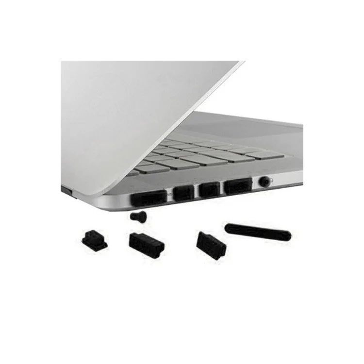 Black ENKAY Matte Plastic Case + Keyboard Film + Anti-dust Plugs for MacBook Pro 15.4" w/ Retina Display (A1398)