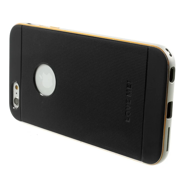 LOVE MEI AEGIS 2-in-1 Metal Bumper Rim + TPU Back Case for iPhone 6 4.7-inch - Silver