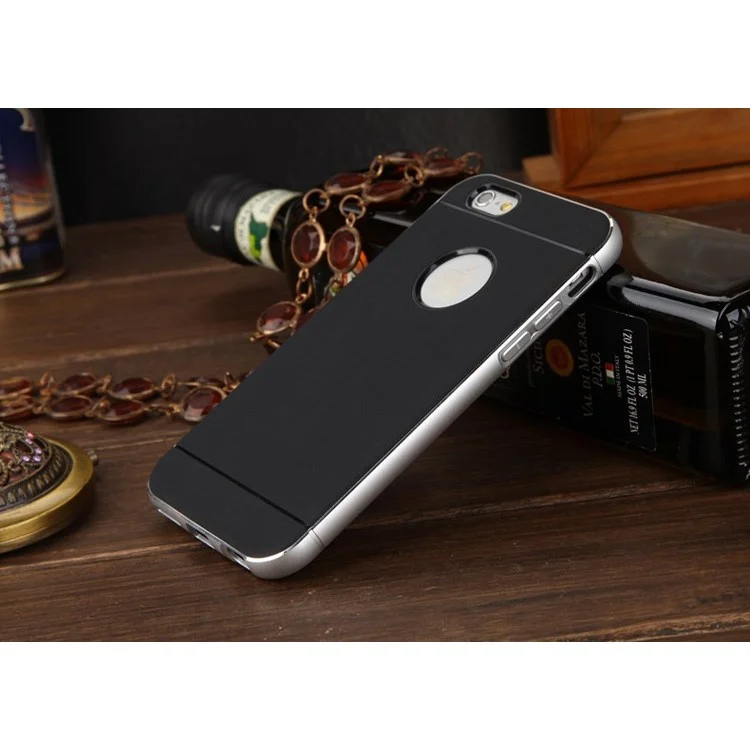 LUPHIE for 4.7-inch iPhone 6s / 6 TPU + Metal Bumper Hybrid Case - Silver