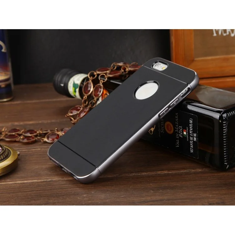 LUPHIE for iPhone 6s / 6 TPU + Metal Bumper Hybrid Back Case - Grey