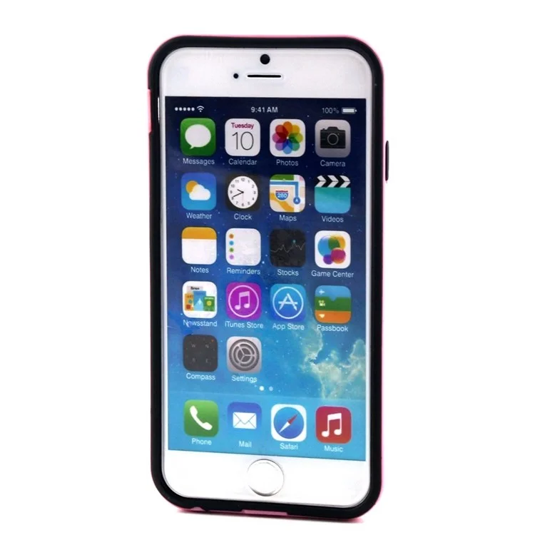 Colorful Hearts IMD TPU Back Cover + Plastic Bumper Rim for  iPhone 6 / 6s