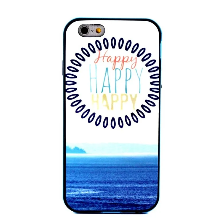 Happy Letters & Sea 2-in-1 IMD TPU Shell + PC Bumper Rim for  iPhone 6 / 6s