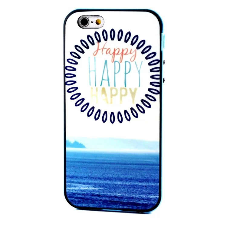 Happy Letters & Sea 2-in-1 IMD TPU Shell + PC Bumper Rim for  iPhone 6 / 6s