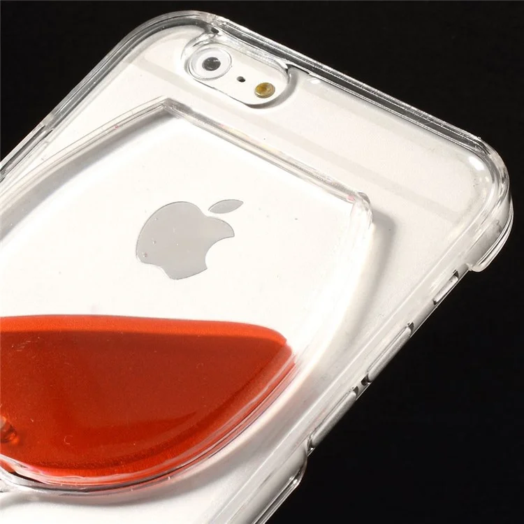 For iPhone 6 4.7-inch Red Wine Glass Goblet Pattern PC Case