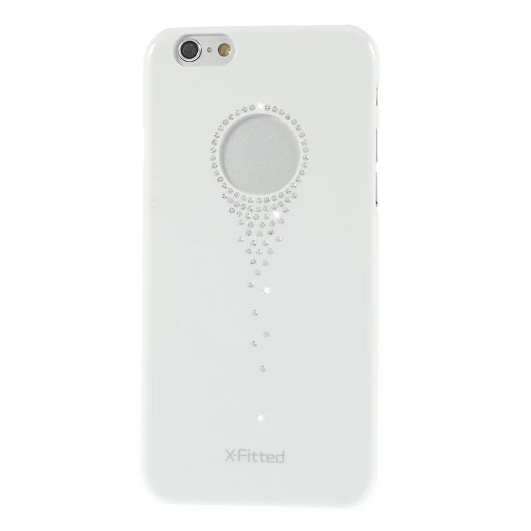 X-FITTED Stars Fall Rhinestone Elements Hard Case for iPhone 6 / 6s (4.7 inch) - White