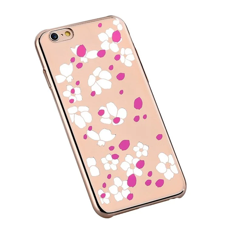 COMMA Bloom Series Plated Plastic Shell for iPhone 6s / 6 4.7 inch - Gold