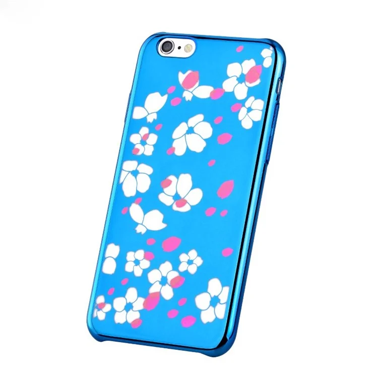 COMMA Bloom Series Plated Plastic Case for iPhone 6s / 6 4.7 inch - Blue