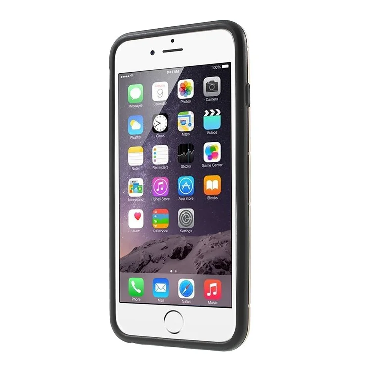 PC and TPU Hybrid Kickstand Shell for iPhone 6 Plus / 6s Plus - Champagne