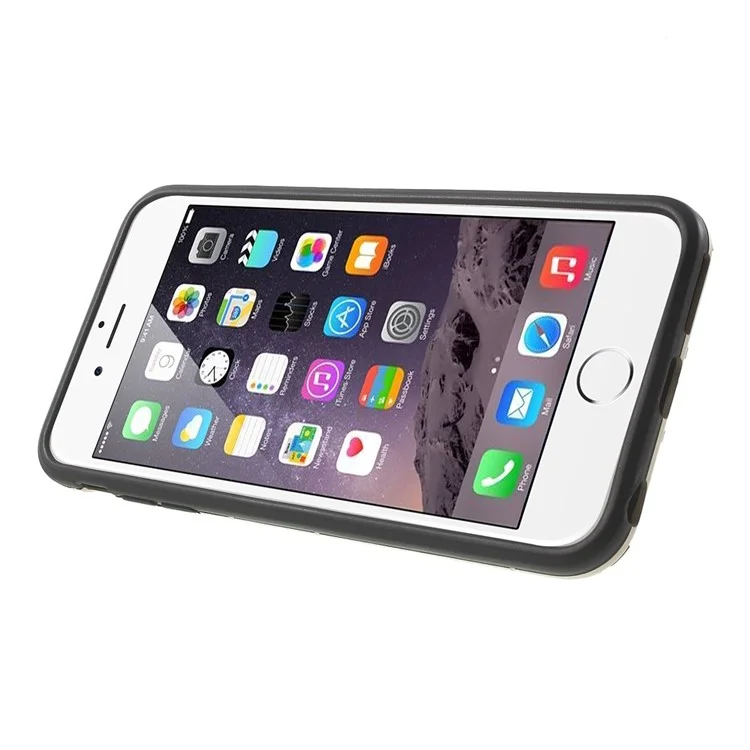 PC and TPU Hybrid Kickstand Shell for iPhone 6 Plus / 6s Plus - Champagne