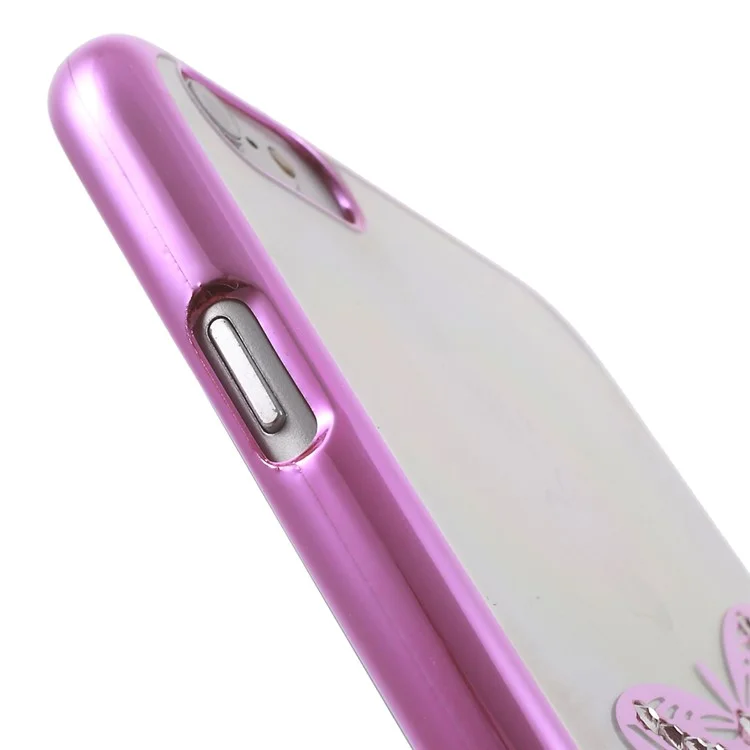 X-FITTED Swarovski Rhinestones Dragonfly Plated Hard Cover for iPhone 6 / 6s - Pink