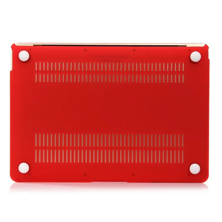 Case Duro de Plástico Rojo Mate Para MacBook de 12 Pulgadas Con Pantalla Retina (2015)