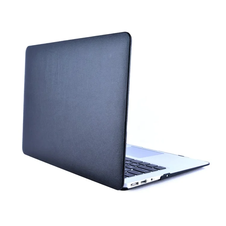 Leather Coated Hard Cover for MacBook Air 13.3 Inch - Black