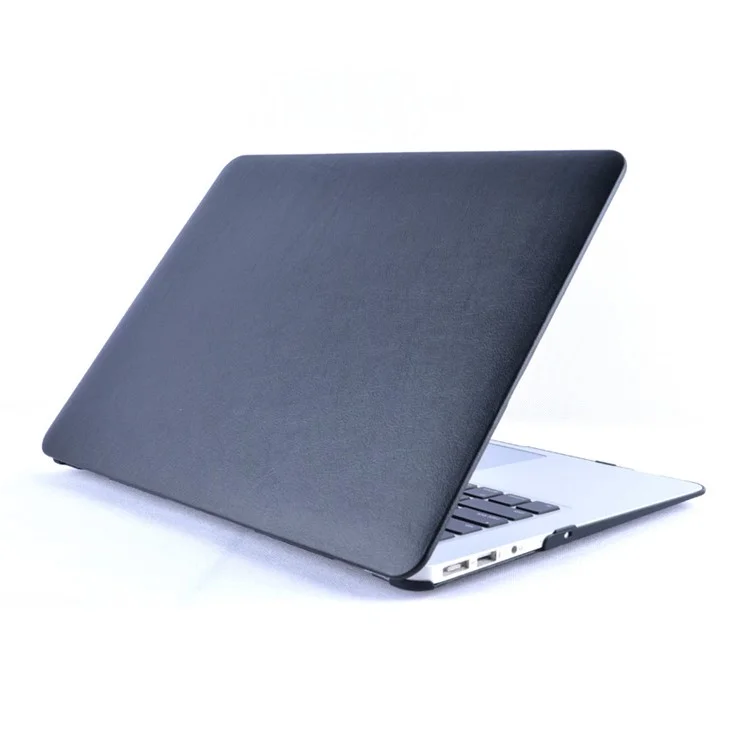 Leather Coated Hard Cover for MacBook Air 13.3 Inch - Black