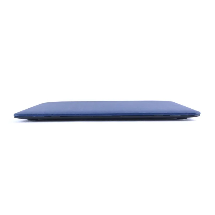 Custodia Protettiva Per PC Rivestita in Pelle Per MacBook Air 13,3 Pollici - Blu Scuro