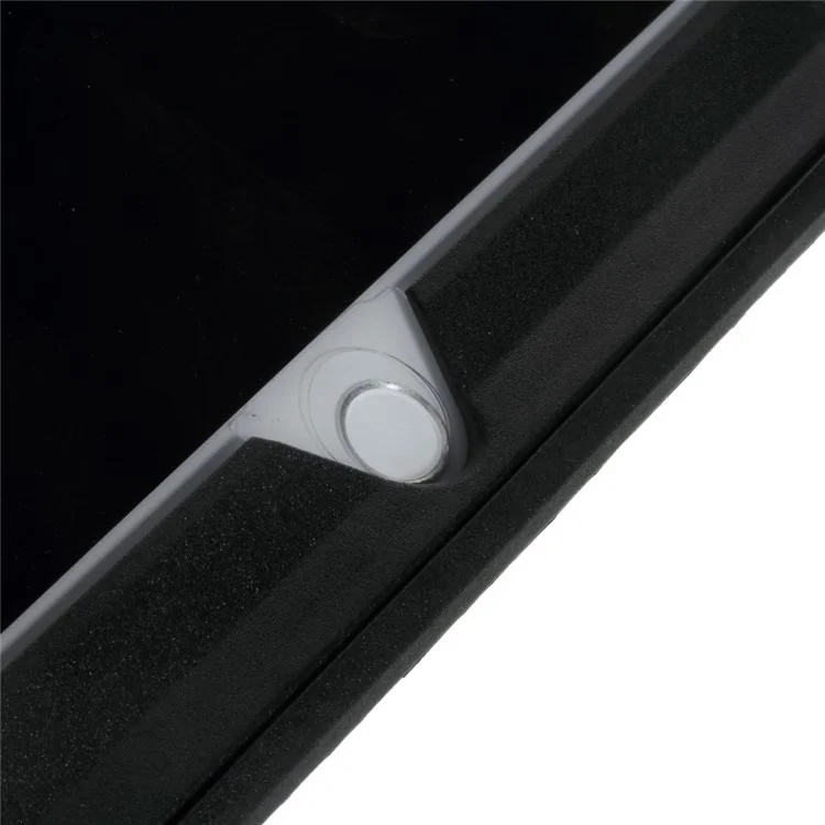 Heavy Duty PC TPU Hybrid Case for iPad Air 2 with Touchable Screen Protector - Black