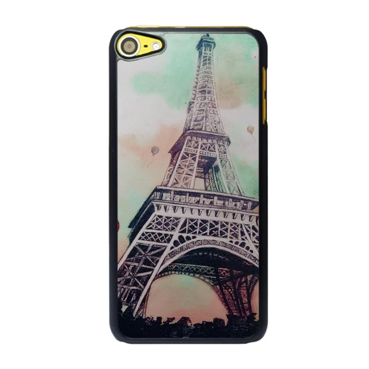 Protective Hard PC Phone Case Cover for iPod Touch 6 - Eiffel Tower and Balloon
