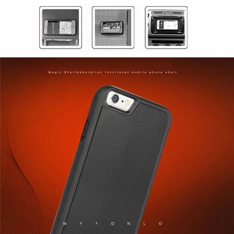 MYFONLO Magic Sticks Anti-Gravity Case Selfie Cover for iPhone 6s Plus / 6 Plus - Black