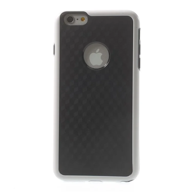 For iPhone 6s Plus / 6 Plus 5.5 inch Cube PC & TPU Hybrid Cover - Black / White
