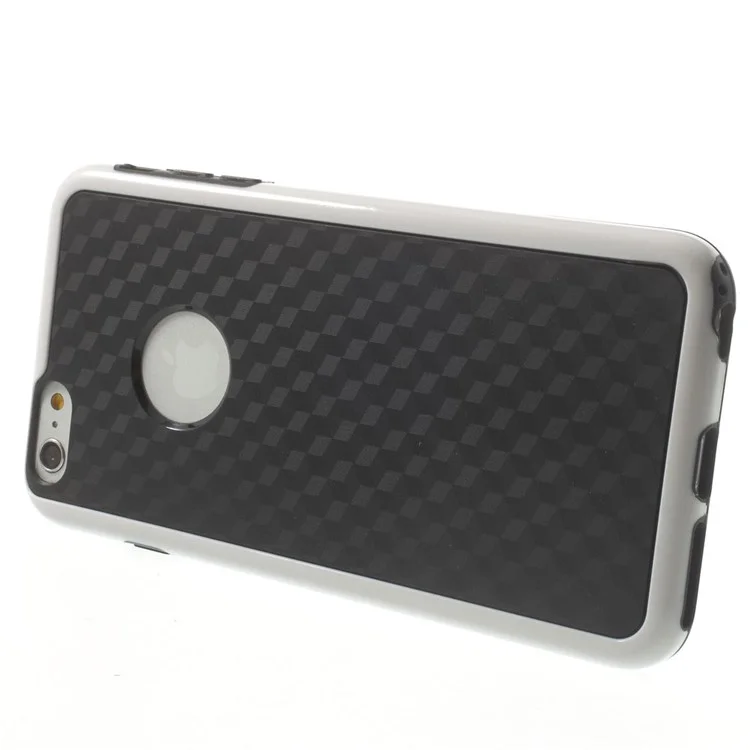 For iPhone 6s Plus / 6 Plus 5.5 inch Cube PC & TPU Hybrid Cover - Black / White