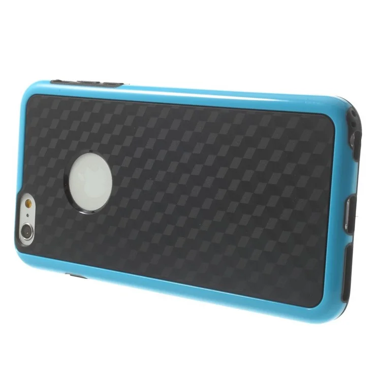 For iPhone 6s Plus / 6 Plus 5.5 inch Cube PC & TPU Protective Case - Black / Blue