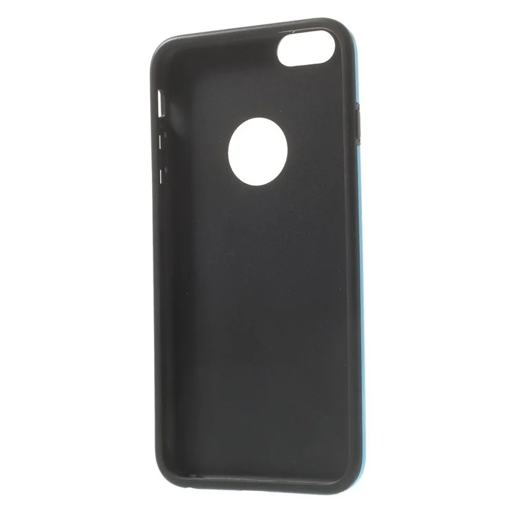 For iPhone 6s Plus / 6 Plus 5.5 inch Cube PC & TPU Protective Case - Black / Blue