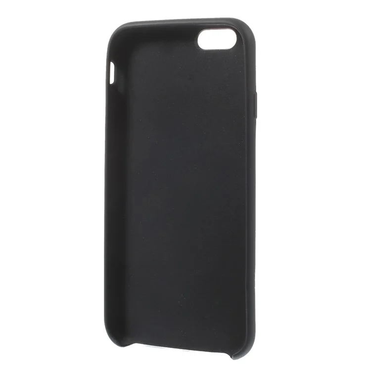 Textured Skin Soft TPU Gel Case Cover for iPhone 6s 6 - Black