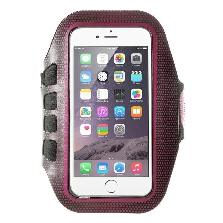 Polka Dots Key Holder Sports Armband Cover for iPhone 6 6s 4.7 inch, Size: 16.5 x 9.5cm - Rose